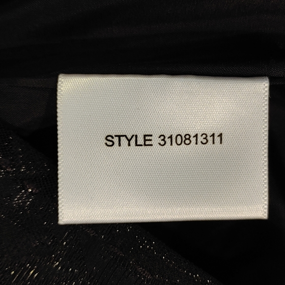 TORY BURCH JACQUARD SKIRT, BLACK 2 - Picture 8 of 8